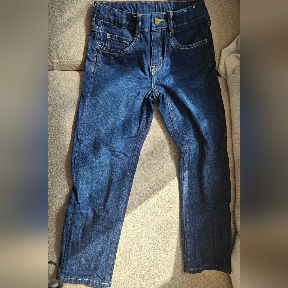 H&M Kid's Slim Straight Dark Blue Jeans